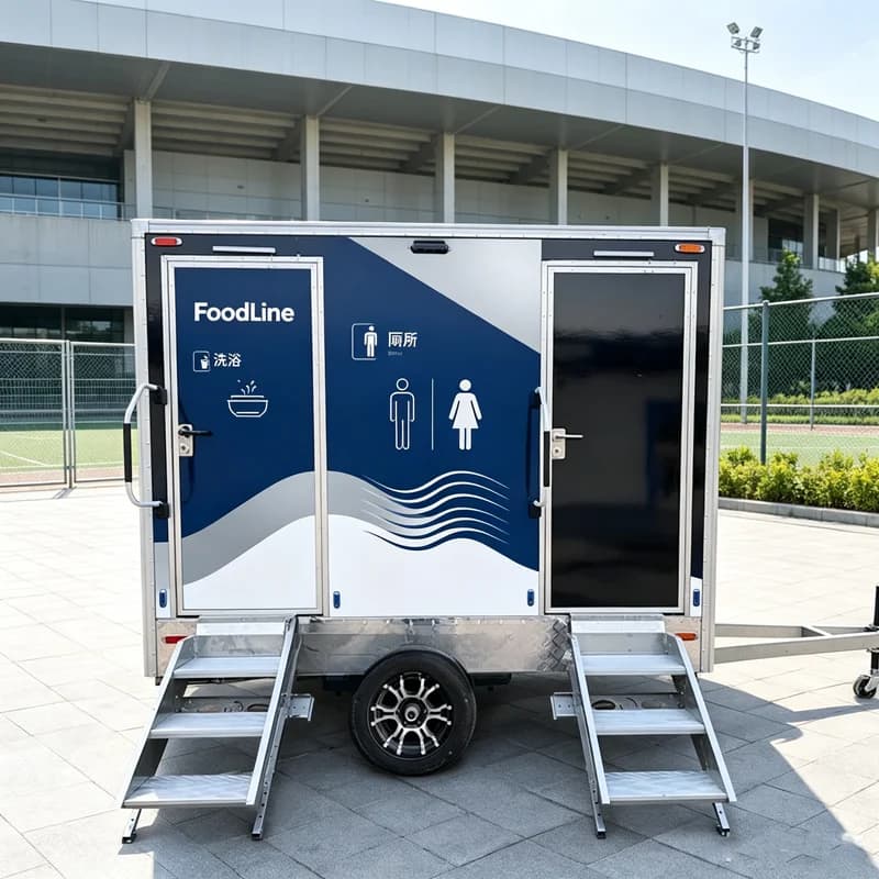 Toilettes portables, toilettes extérieures, toilettes mobiles, WC portatif, toilettes et douche port