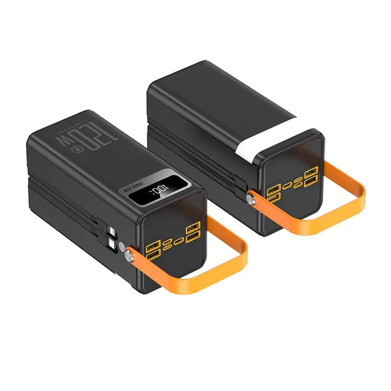 Batterie externe Portable 120W 80000mAH, chargeur Super rapide, batterie externe de grande capacité,