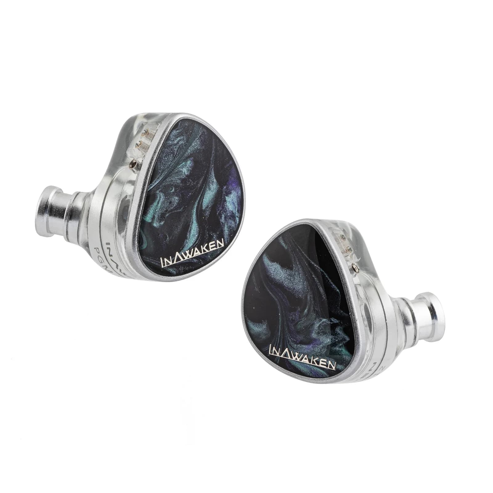 INAWAKEN DAWN Ms casque IEM à pilote dynamique à diaphragme violet-or avec câble blindé OFC pour mus