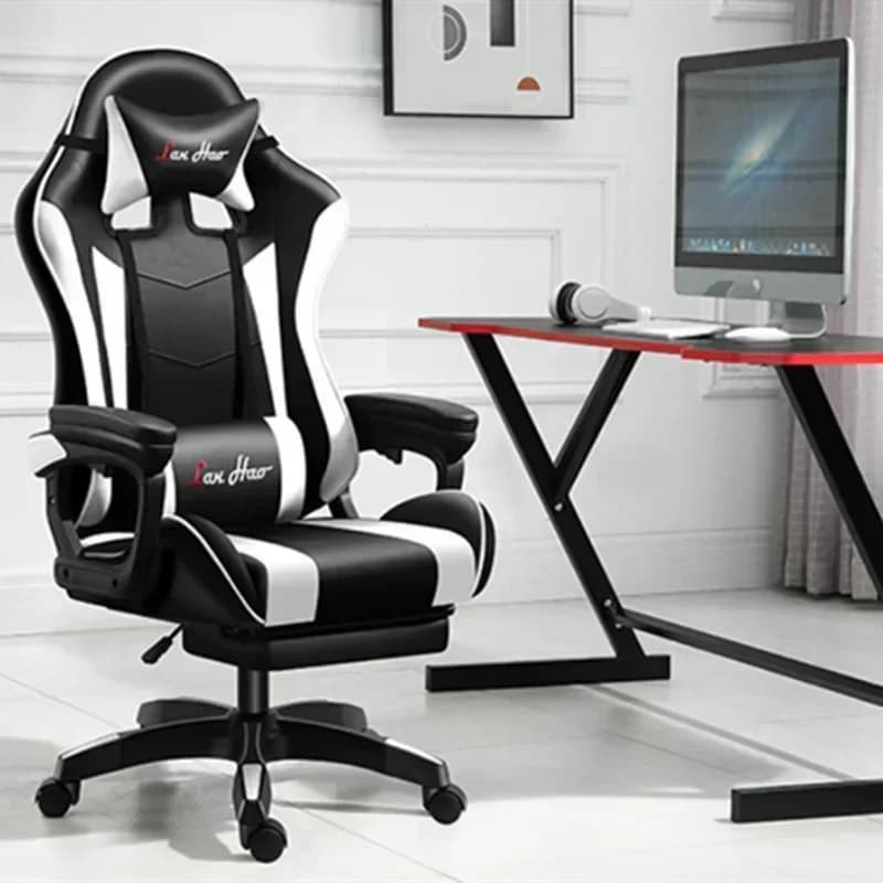 Chaise de Gaming Ergonomique et Confortable, Mobilier Multifonctionnel pour Ordinateur, Bureau et Ma