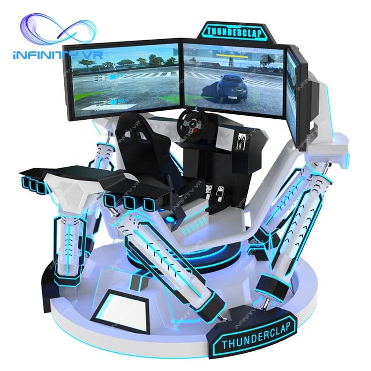 Simulateur de course VR, équipement de conduite dynamique pour voitures d'arcade, cockpit de simulat