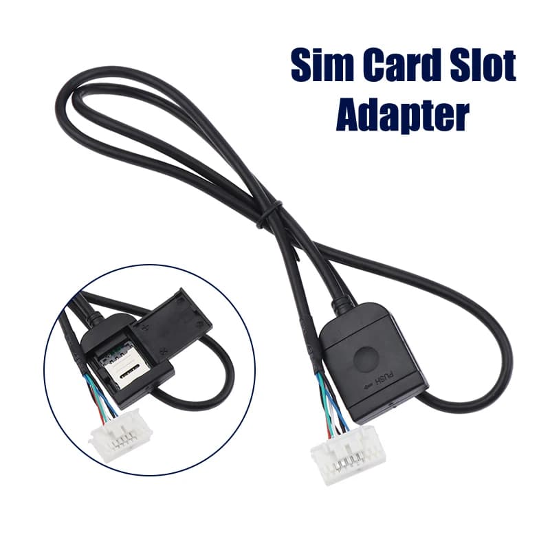 Adaptateur de fente pour carte Sim, pour Radio Android multimédia Gps 4G, connecteur de câble 20 bro