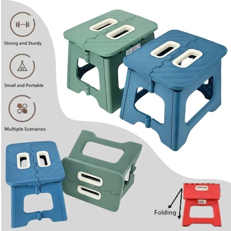 Chaise de camping portable d'extérieur, tabouret pliant pour adultes et enfants, petit tabouret familial, chaise de pêche ultralégère et portable