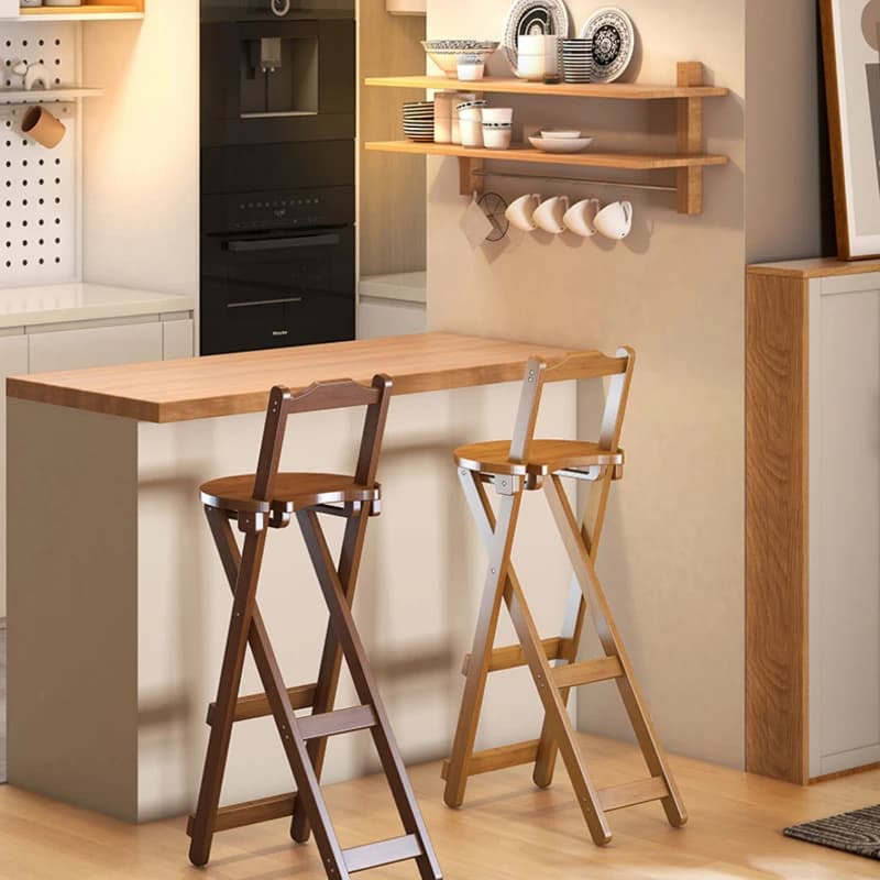 Petite chaise de salle à manger en bambou, tabouret d'art pliable, chaise de Bar multifonctionnelle, Simple et Stable, tabouret haut
