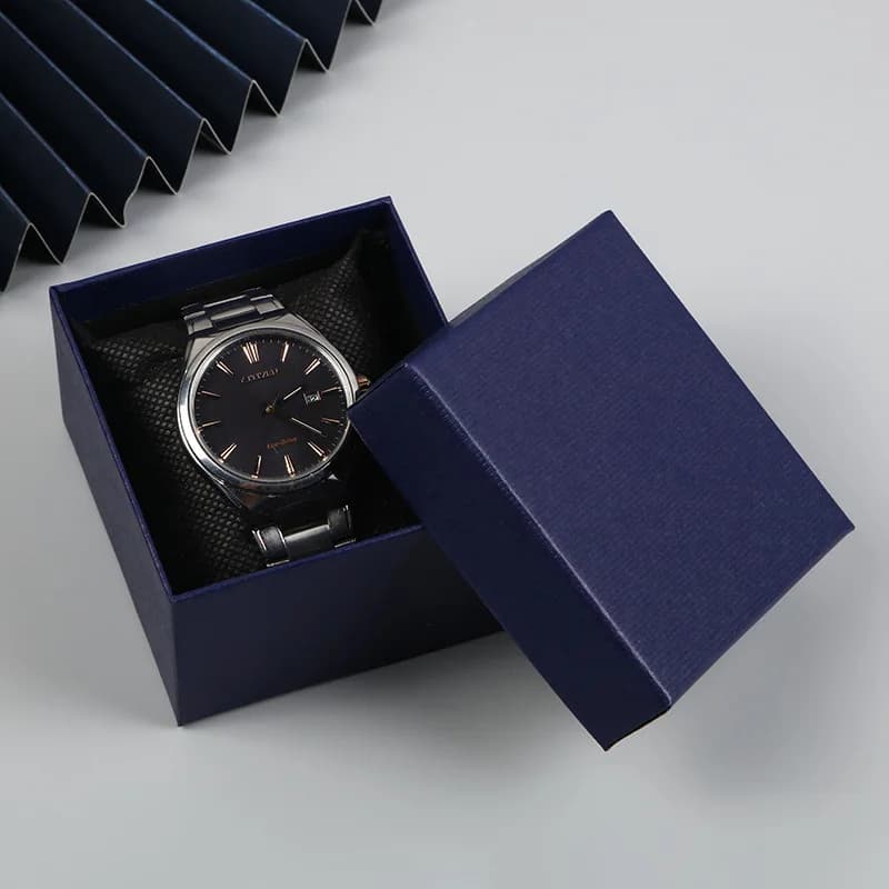 Boîte de montre en carton en cuir 216.239., support de montres-bracelets de bijoux, étui de rangement d'affichage, boîtes d'emballage cadeau, mode