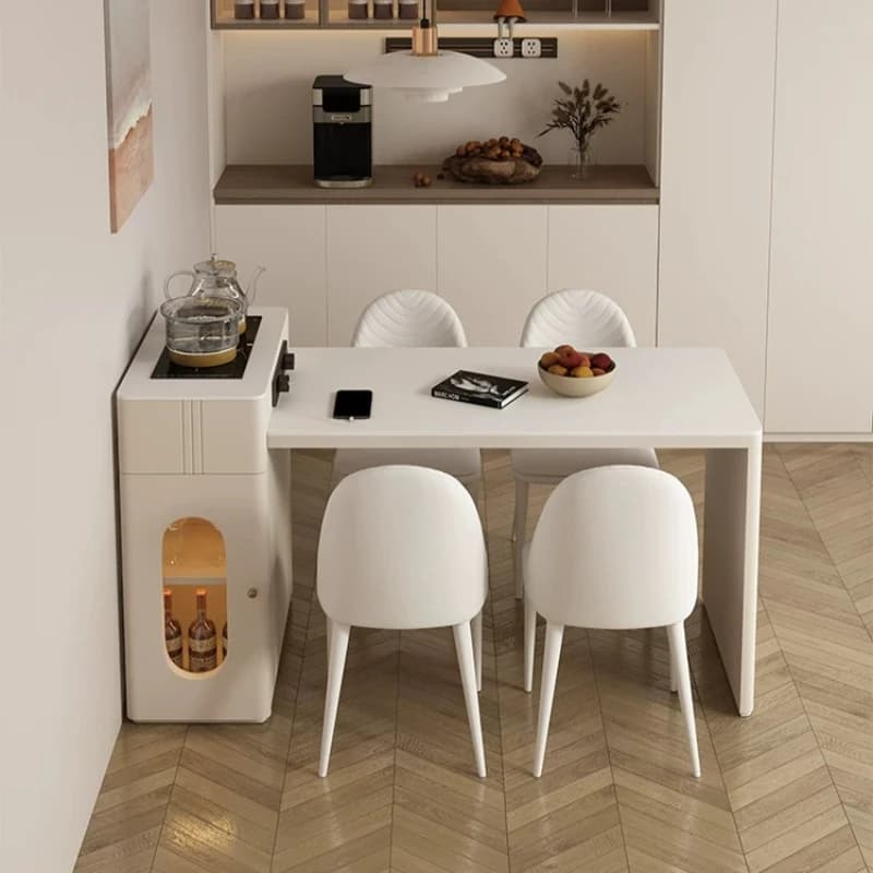 Tables de salle à manger de luxe extensibles avec chaises, meubles modernes pour salon et îlots de cuisine