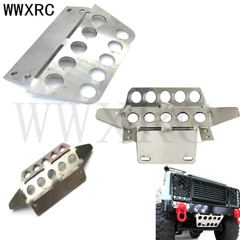 Pièces de rechange pour voiture RC modèle MN 1:12 D90 D91 99S, mise à niveau, armure avant en métal,