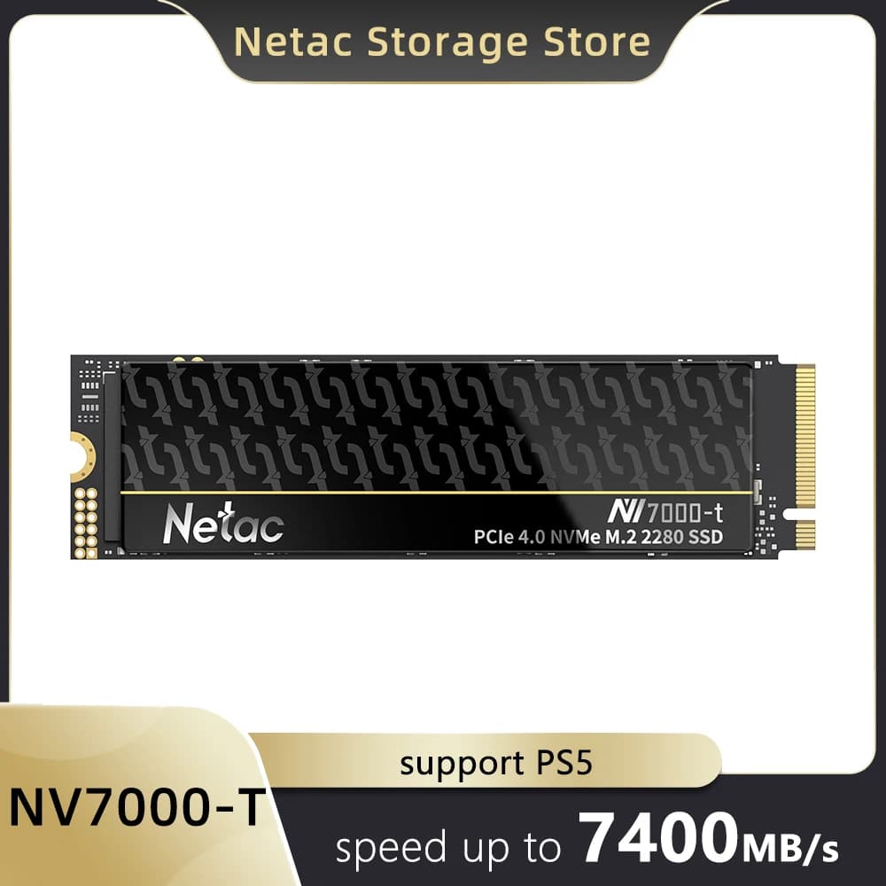 Netac 7400 mo/s SSD NVMe 4 to 2 to 1 to 512 go ssd M.2 2280 PCIE4.0x4 disque dur à semi-conducteurs
