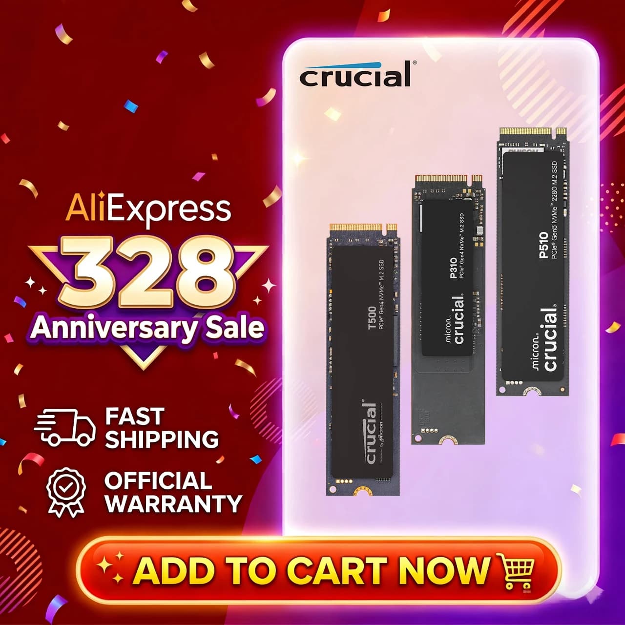 Disque dur interne Crucial P3 Plus 1 To 2 To PCIe Gen4 NVMe M.2 SSD (paquet OEM) et NVME crucial 228