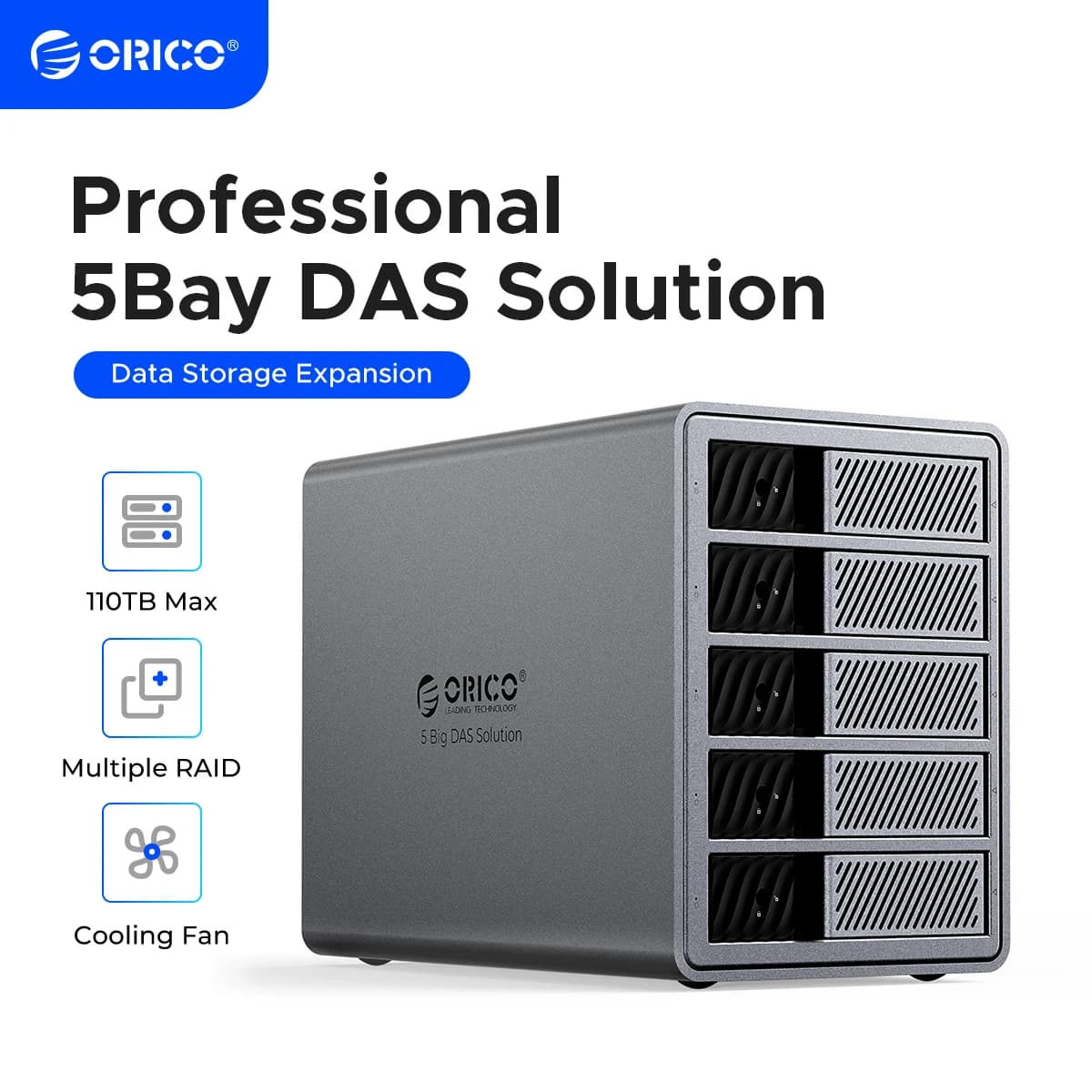 ORICO 3.5 "USB 3.0 5 Gbps HDD Station d'accueil 150 W d'alimentation avec ventilateur de refroidisse