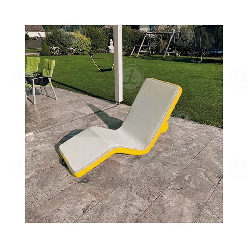 Chaise longue gonflable simple, plate-forme, piscine, plage, chaise de soleil gonflable