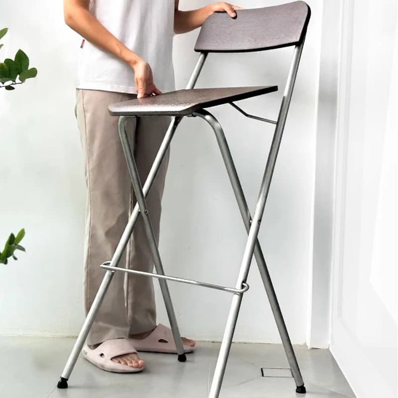 Tabouret pliant Portable, balcon d'entrée, tabourets hauts d'extérieur pliants pour une personne, meubles de salon nordiques modernes