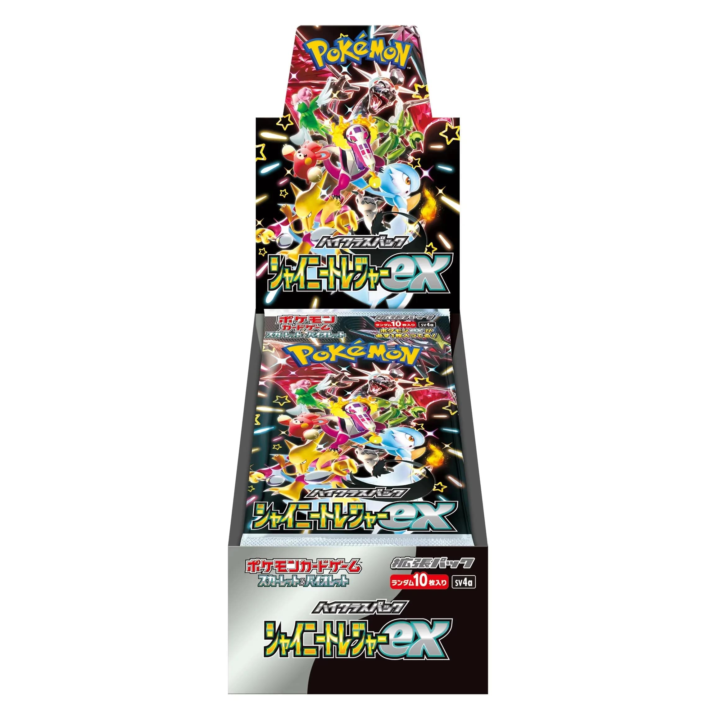 Jeu de cartes à collectionner Pokemon Shiny Treasure Ex Sv4a, cartes flash japonaises originales, paquet de boosters, en stock, pour collectionneurs adultes, cadeau