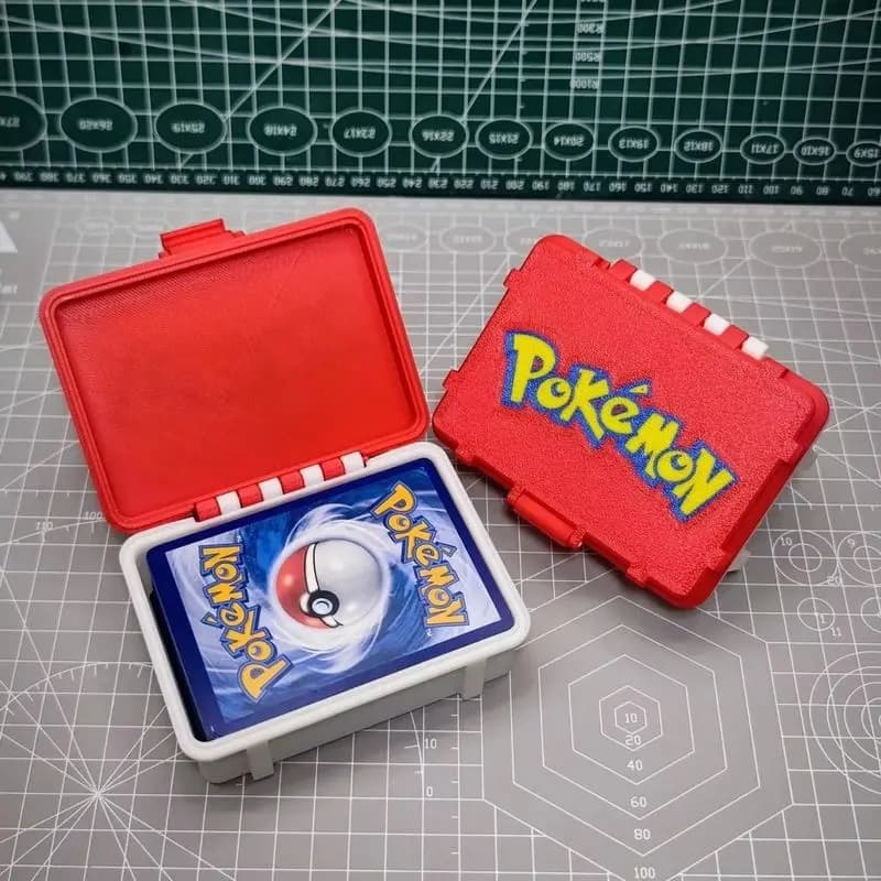 Boîte de rangement pour cartes Pokemon, boîte de rangement portable pour cartes de jeu, étui de rangement de protection à coque rigide pour organisateur de cartes de bureau, cadeau