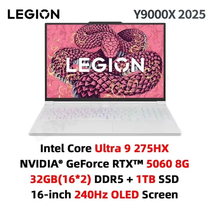 Lenovo Legion Y9000X ordinateur portable de jeu Intel Core Ultra 9 275HX 16 pouces 32GB/1T SSD RTX50