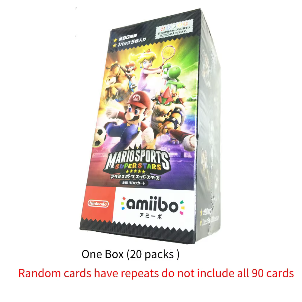 ARTSWIFT Cartes Nintendo Amiibo Mario Sport Superstar 1 BOÎTE Tous les 90 PIÈCES Version Asiatique A