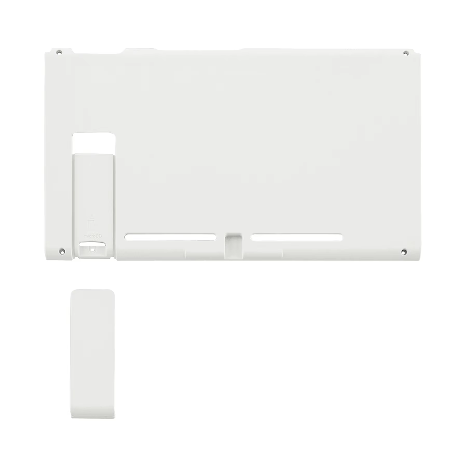 eXtremeRate DIY Remplacement Poignée Console Plaque Arrière Boîtier Coque avec Béquille pour Console