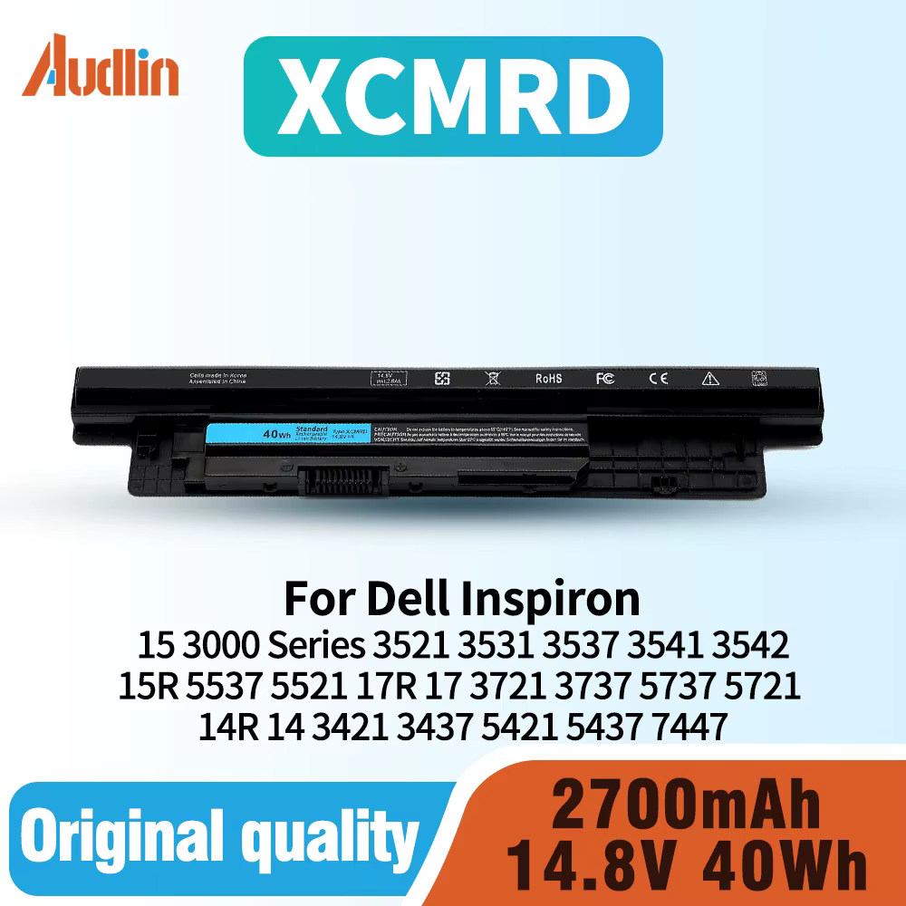 Batterie d'ordinateur portable pour Dell Inspiron, 65WH, MR90Y, 15-3521, 15-3531, 15-3537, 15-3542,