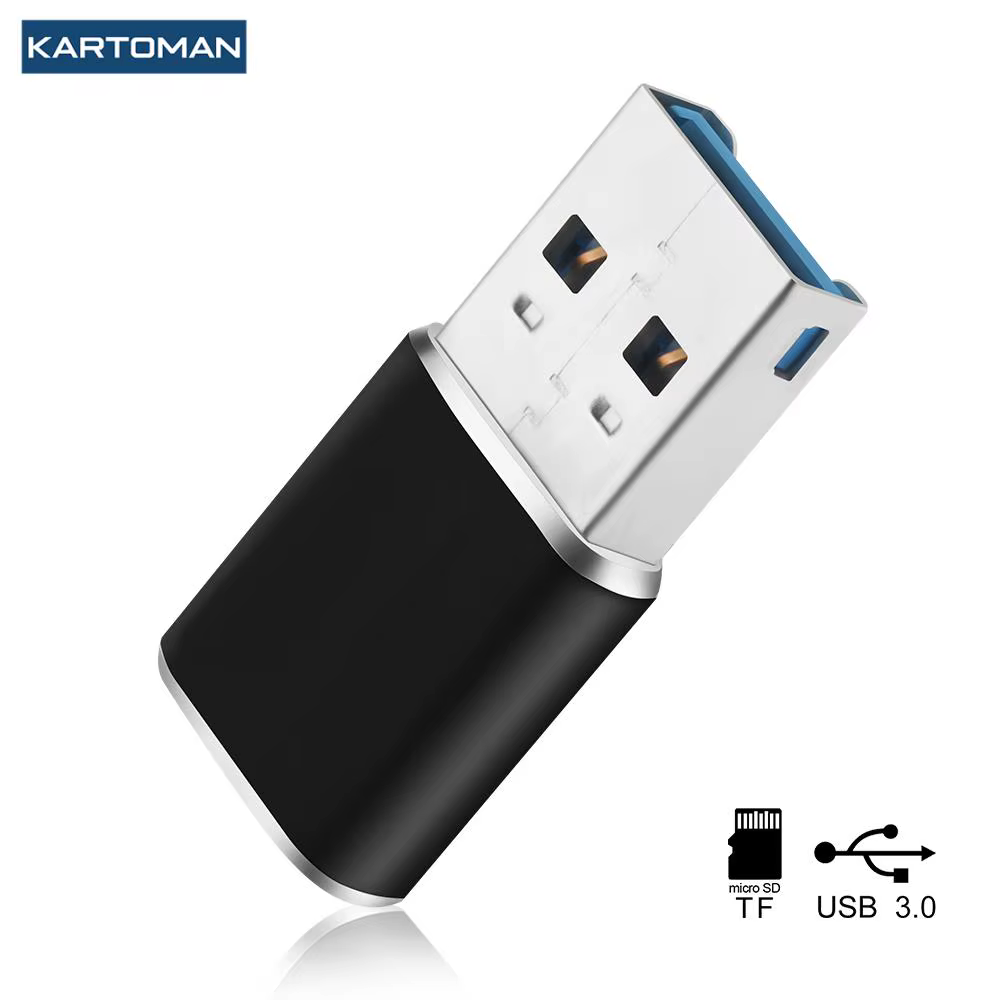 KARTOMAN En Aluminium Mini usb 3.0 lecteur de carte mémoire adaptateur pour TF micro SD pc ordinateu