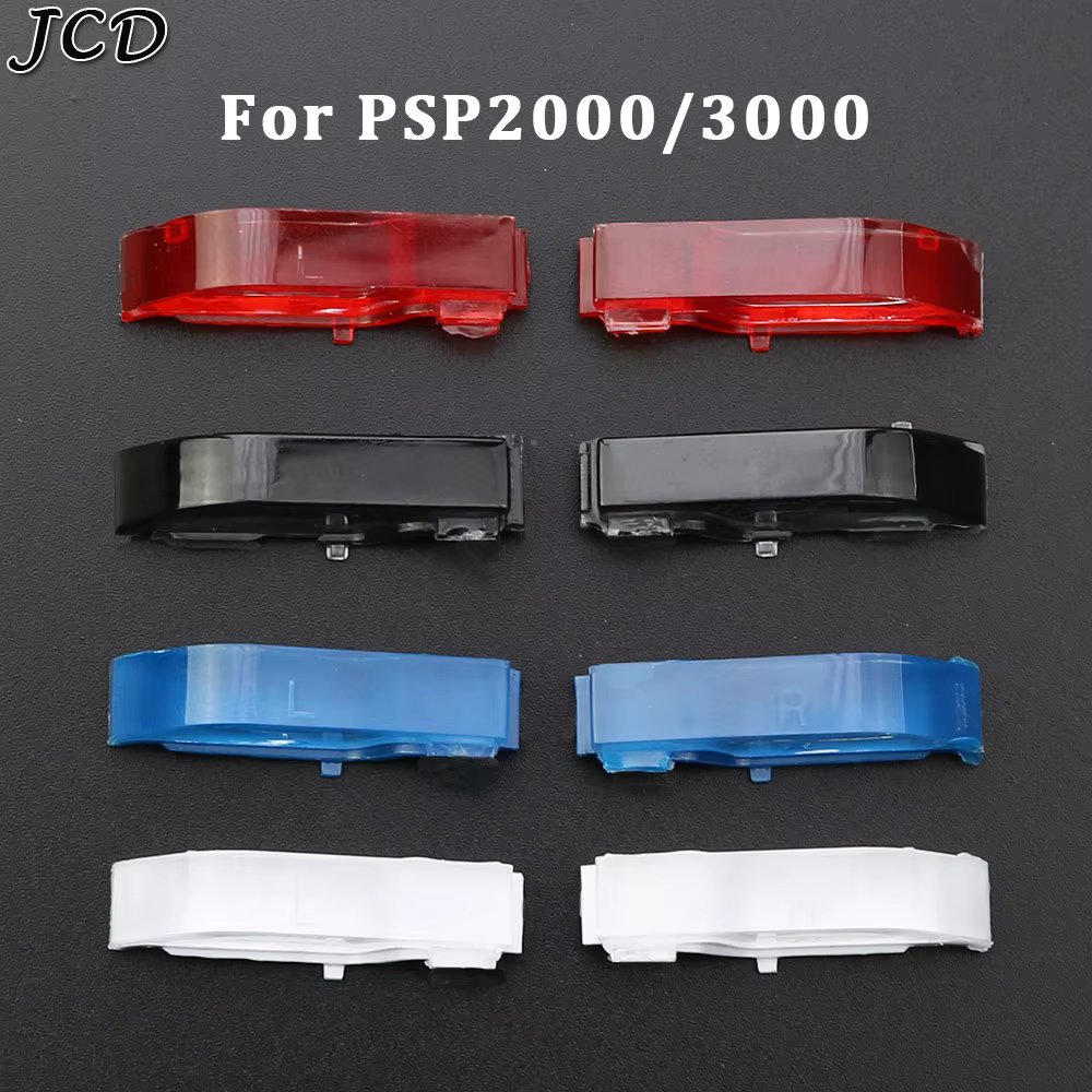 JCD rouge/noir/bleu/blanc couleur L R bouton de déclenchement remplacement pour PSP2000 PSP3000 bout
