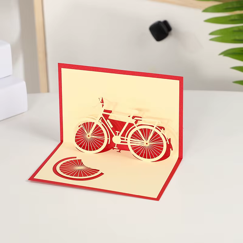 Carte Pop UP 3D, carte d'invitation de vœux joyeux anniversaire, cadeau découpé au Laser, cartes de
