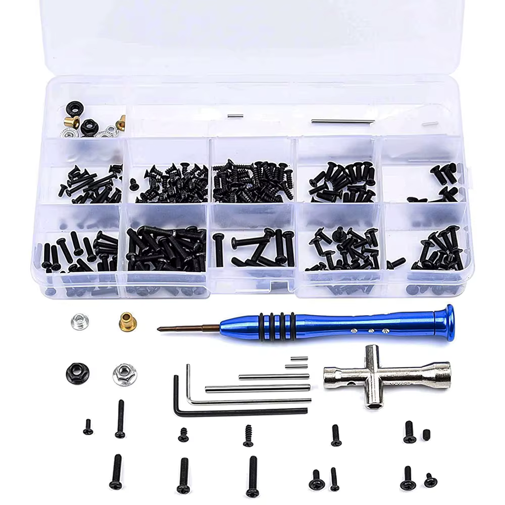 Kit d'outils et de vis pour voiture RC, 316 pièces, boîte de vis M2 M2.5 M3, fournitures de réparati