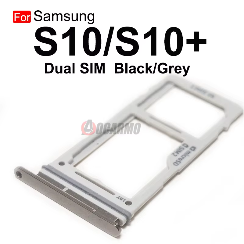 Pour Samsung Galaxy S10 Plus S10 + double et unique emplacement pour carte Sim support de plateau le