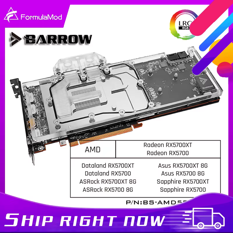 Barrow – blocs de refroidissement par eau pour AMD Founder Edition Radeon RX5700XT/RX5700, bloc d'ea