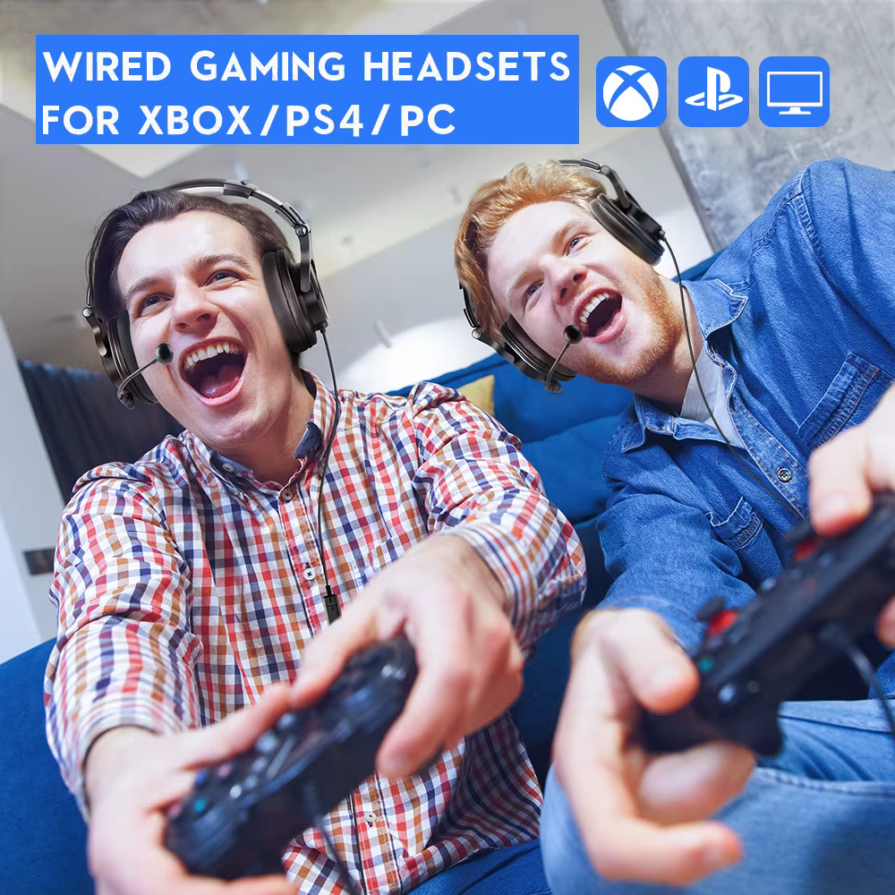 Oneodio – casque gaming de jeu filaire 3.5mm sur l'oreille avec Microphone détachable pour PC, ordin