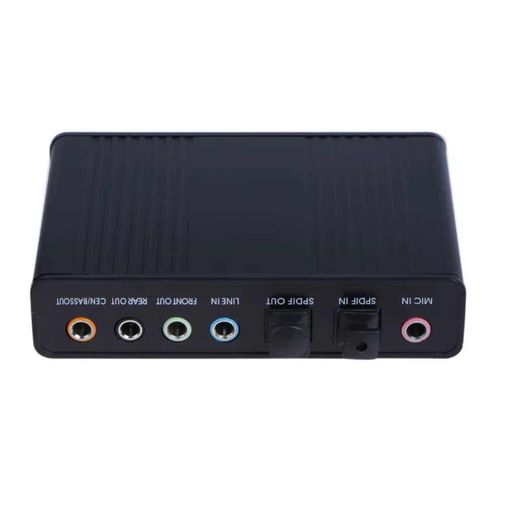 Carte son externe USB 5.1 pour ordinateur portable, 7 canaux, avec pilote CD et USB