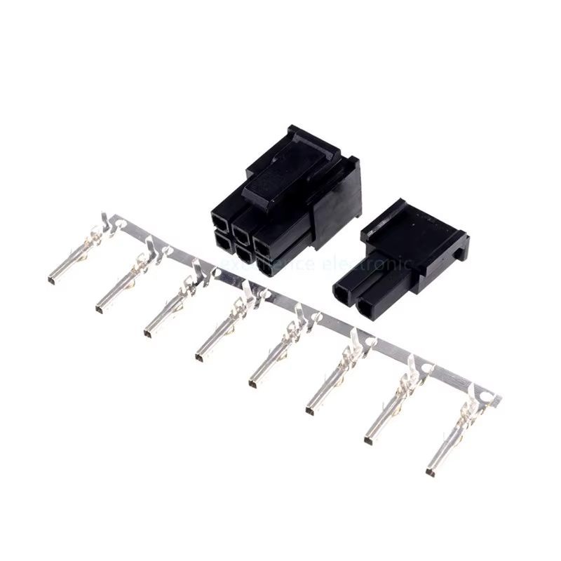 10 jeux de cartes graphiques ATX, pas de 4.2mm, 5557, connecteur d'alimentation GPU PCI-E, 6 + 2 bro