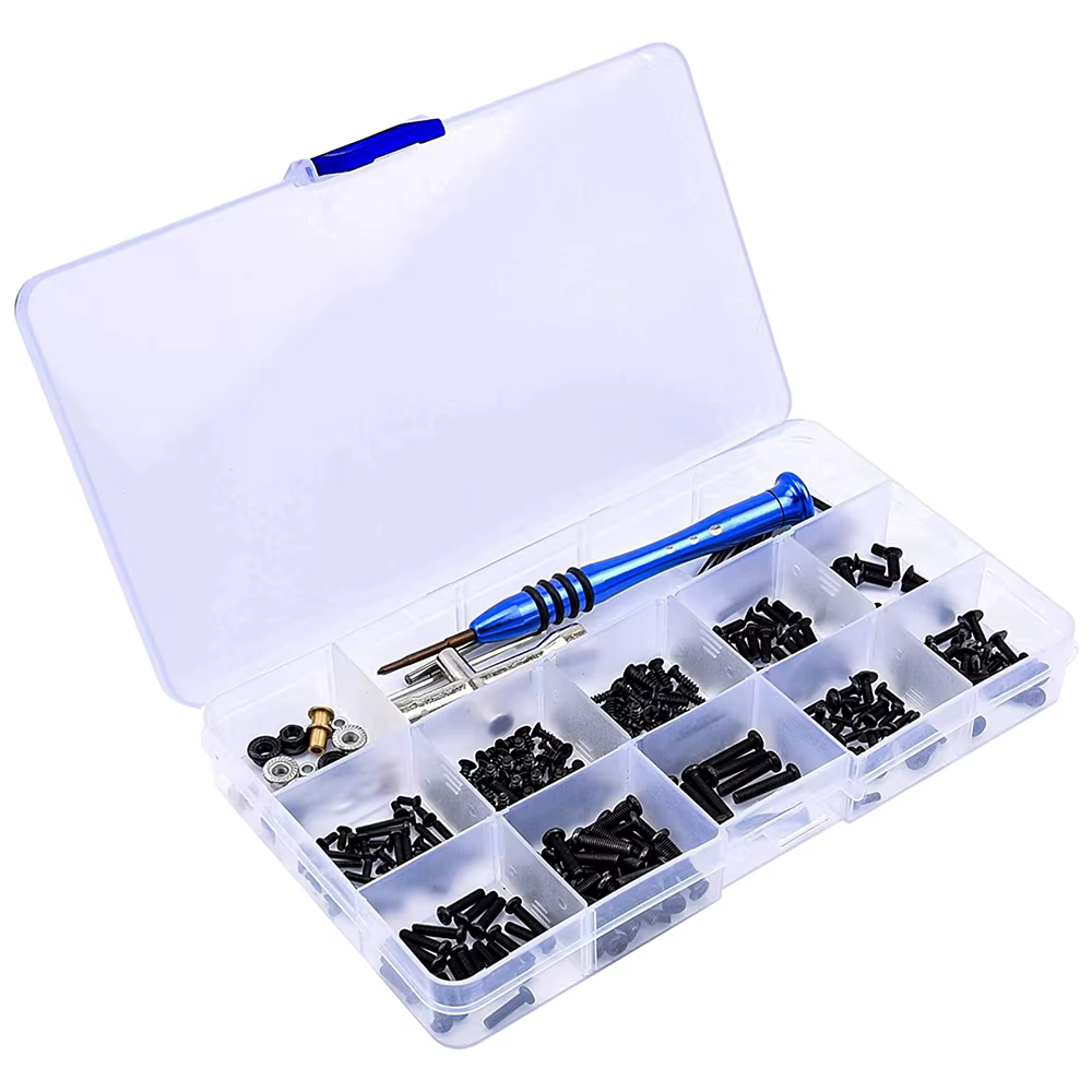 Kit d'outils et de vis pour voiture RC, 316 pièces, boîte de vis M2 M2.5 M3, fournitures de réparati