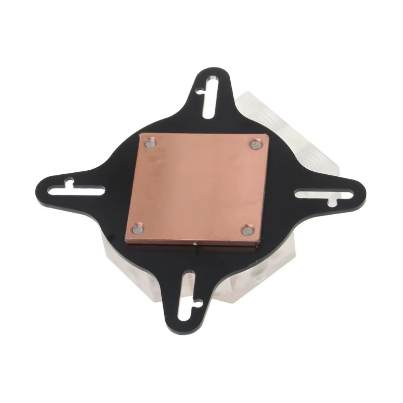 Refroidisseur d'eau universel transparent pour carte fouille, base en cuivre, GPU nuits d'eau