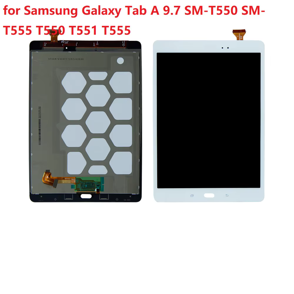 9.7 pouces pour Samsung Galaxy Tab A 9.7 SM-T550 SM-T555 T550 T551 T555 écran LCD + écran tactile nu