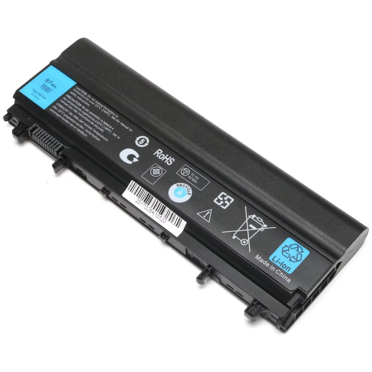 Damaite 9 cellules 97Wh nouvelle batterie d'ordinateur portable pour Dell Latitude E5440 E5540 N5YH9