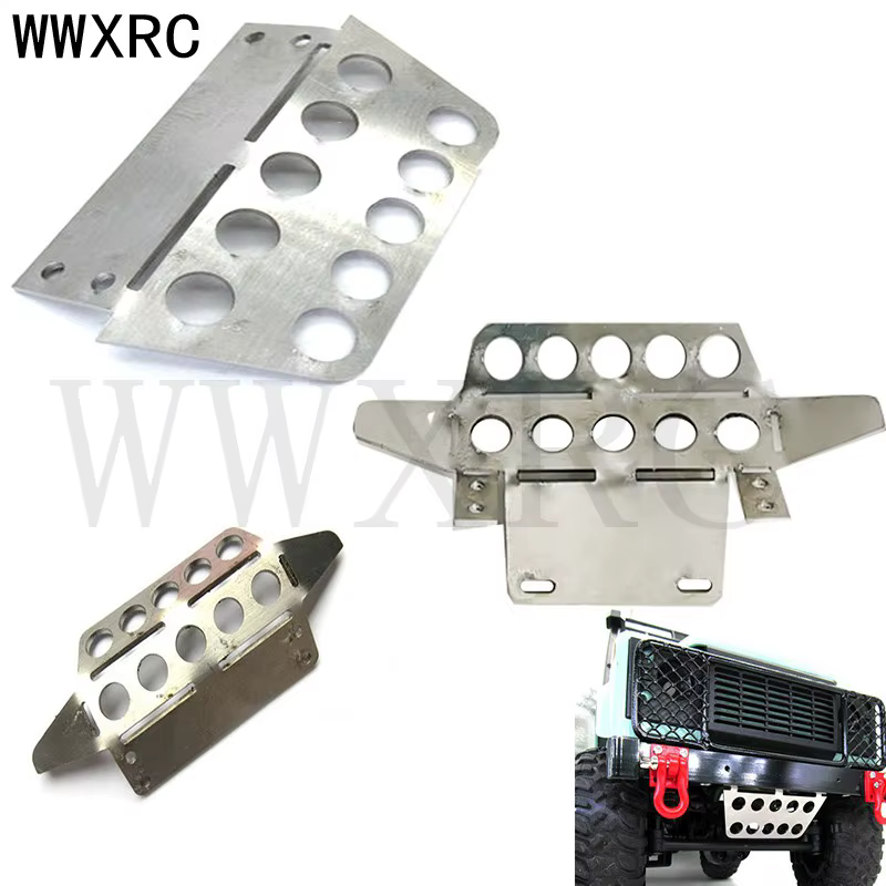 Pièces de rechange pour voiture RC modèle MN 1:12 D90 D91 99S, mise à niveau, armure avant en métal,