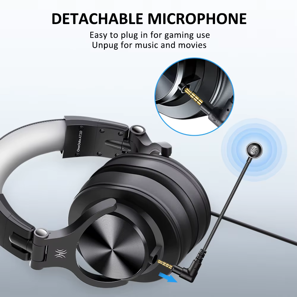 Oneodio – casque gaming de jeu filaire 3.5mm sur l'oreille avec Microphone détachable pour PC, ordin