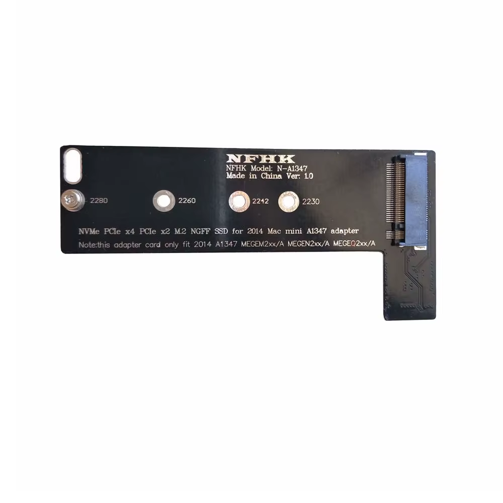 Carte adaptateur NVMe M.2 NGFF PCIe SSD pour Mac Mini MEGEN2 MEGEM2 MEGEQ2, adaptateur de conversion