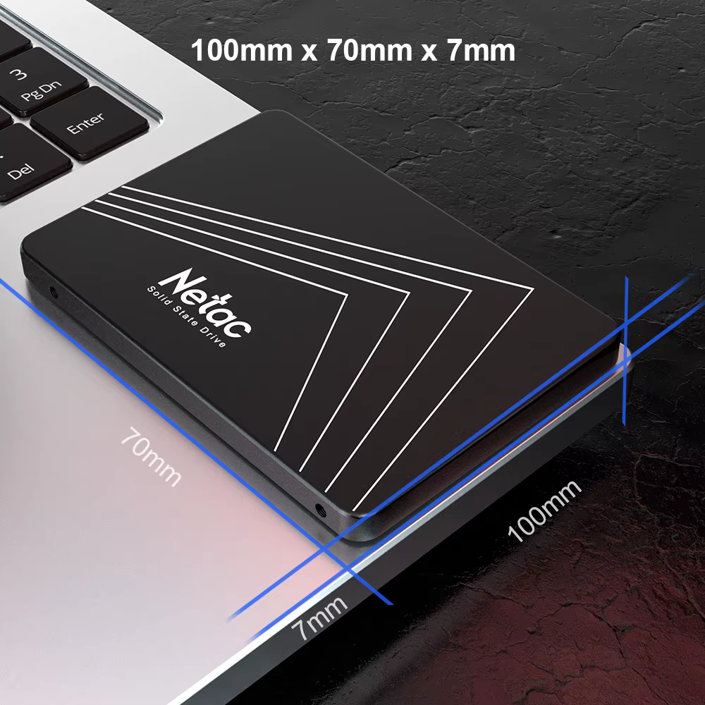 Netac-Disque dur interne SSD pour PC, SATA, SATA3, 128 Go, 256 Go, 480 Go, 512 Go, 2 To, HDD 2.5, 1