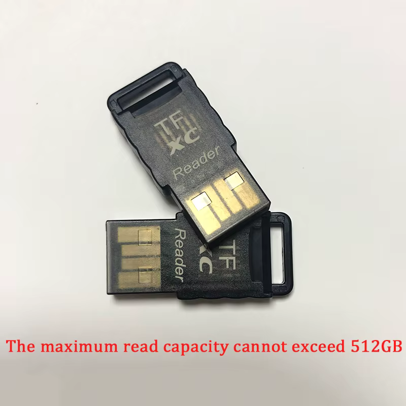 Lecteur de carte Micro SD SDHC TF, jusqu'à 512 Go de lecture