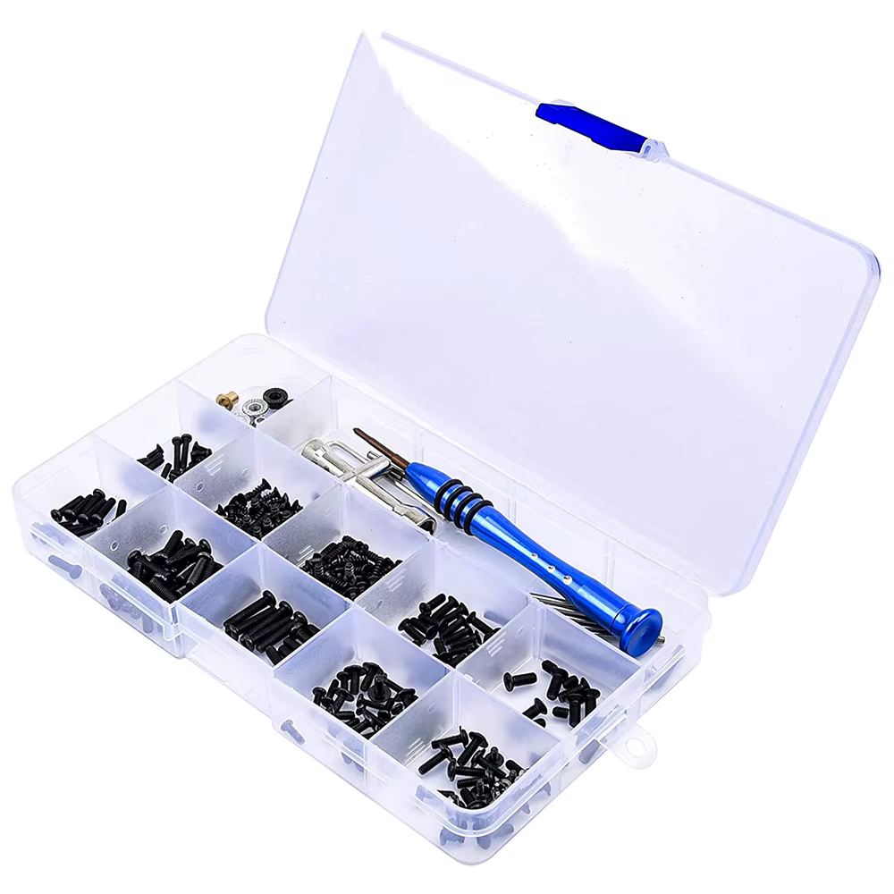 Kit d'outils et de vis pour voiture RC, 316 pièces, boîte de vis M2 M2.5 M3, fournitures de réparati