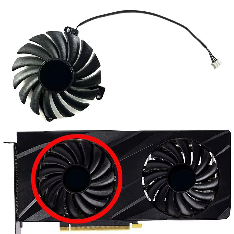 Tout neuf pour PNY GeForce RTX3060 3060ti VERTO double ventilateur carte graphique ventilateur de re