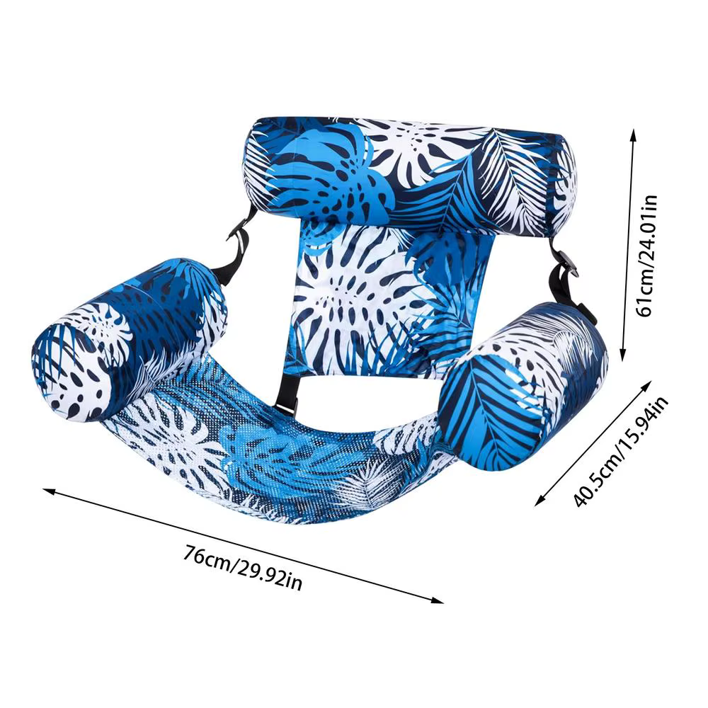Chaise longue gonflable pour piscine, lit flottant pliable, lit de loisirs pour piscine, plage, eau