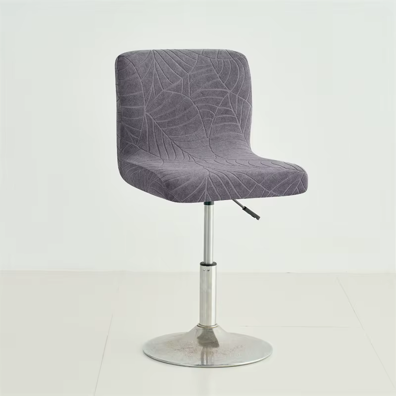 1/4 pièces Jacquard chaise de Bar couvre élastique court dos tabouret de Bar couvre salle à manger A