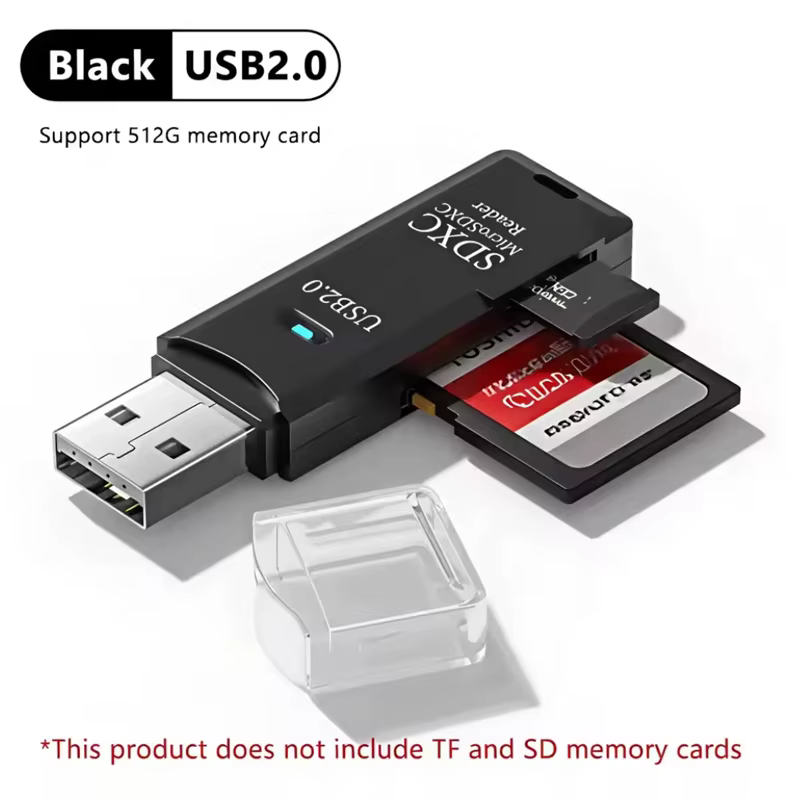 Lecteur de carte USB2.0/3.0 2 en 1, lecteur de carte Micro TF sd, adaptateur usb, lecteur de carte h