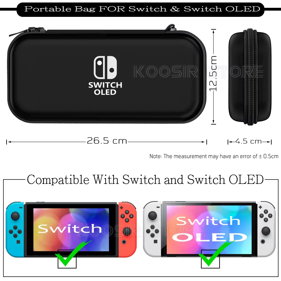 Nintendo Switch OLED OligCarrying Case, Coque de protection, Déterminer le sac de rangement, Accesso