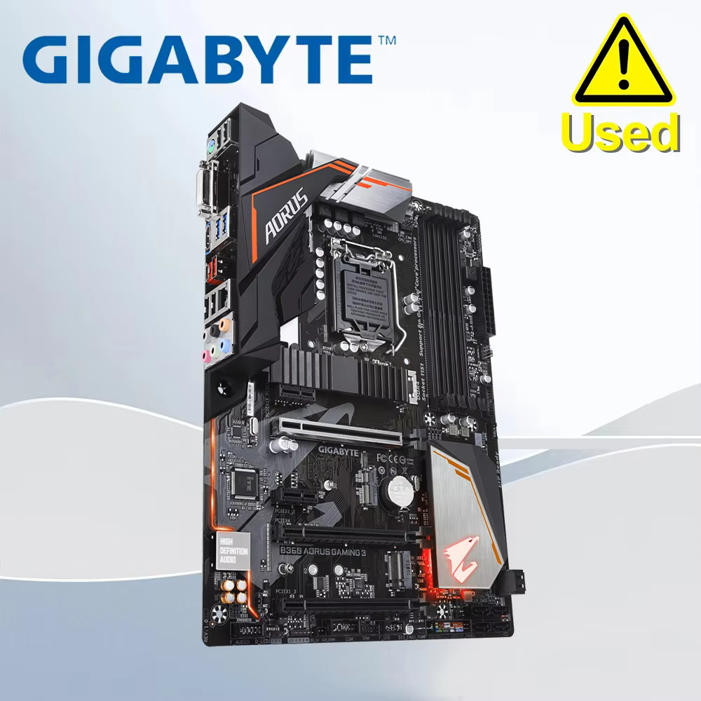 GIGABYTE B360 AORUS GAMING 3 LGA 1151 4×DDR4 64GB PCI-E 3.0 1×DVI 1×HDMI 30.5×22.5cm