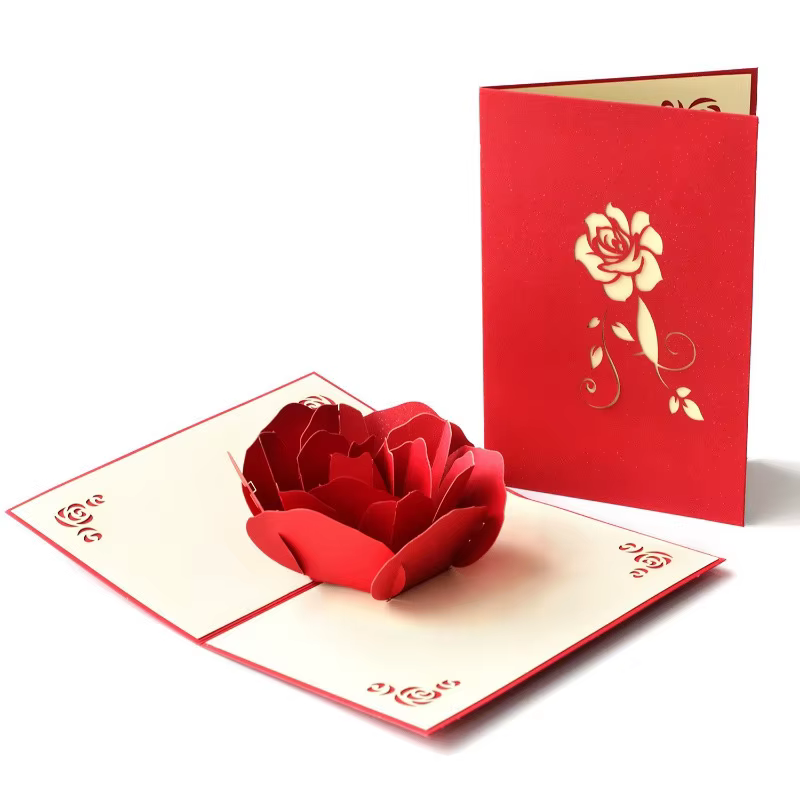 Carte d'anniversaire pop-up, pour elle, femme, mari, lui, couple ; cadeau idéal pour mariage, annive