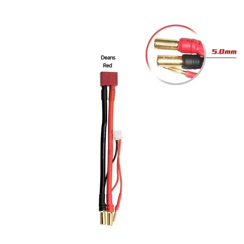 Fil de chargement de batterie au lithium Lipo 2S 4MM/5MM 7.4v 7.6v tête d'équilibre T/ XT60/EC5/XT90