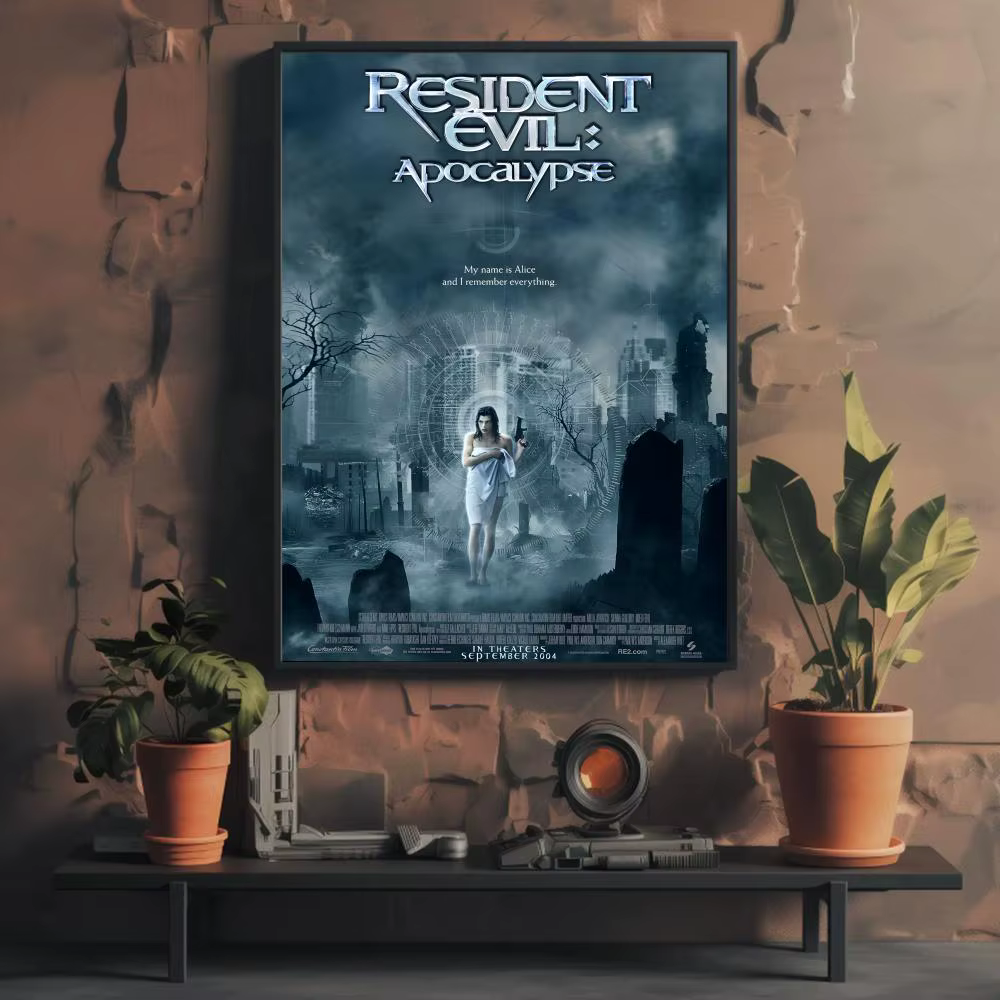 Affiche de jeu d'horreur et de survie Resident Evil, pour bureau, chambre à coucher, café, décoratio
